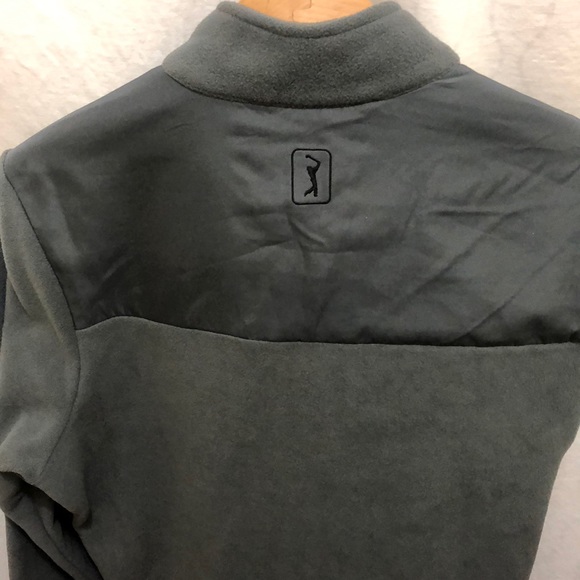 PGA Tour Grey Zip up Sweater Size Small - Picture 2 of 5